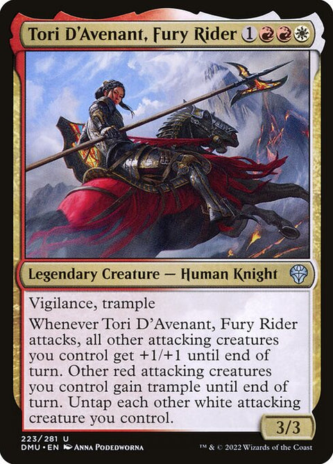 Tori D'Avenant, Fury Rider 223 Foil