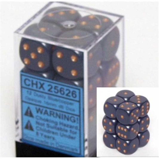 Cheesex Dusty Blue/Copper set of 12 16mm