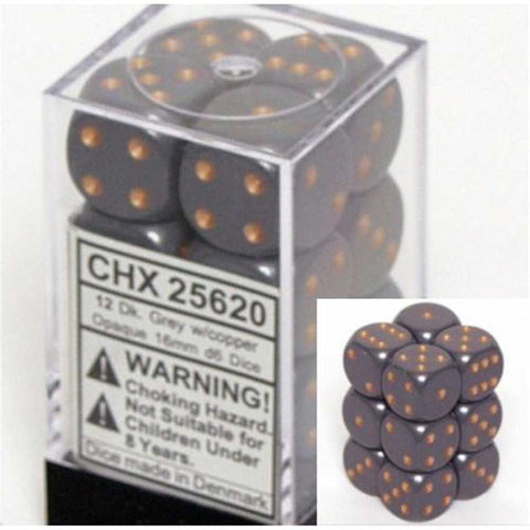 Cheesex Grey/Copper set of 12 16mm