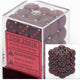 Cheesex Black/Red Opaque Dice