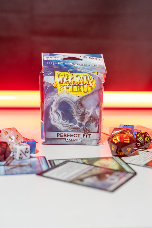 Dragon Shield Standard Perfect Fit Sleeves - Clear/Clear (100 Sleeves)