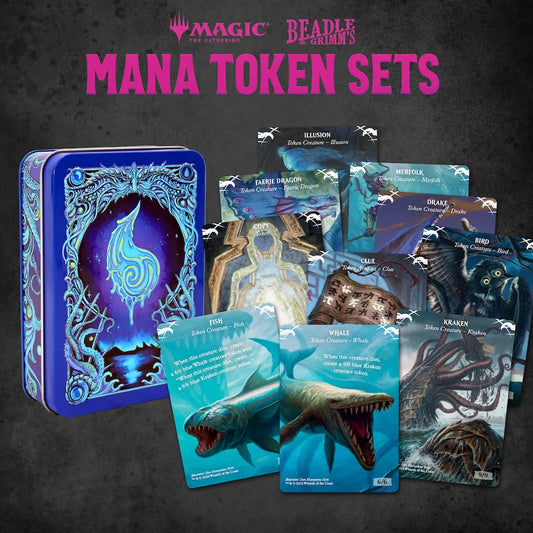 Magic the Gathering Dice and Token Pack:  Blue Mana