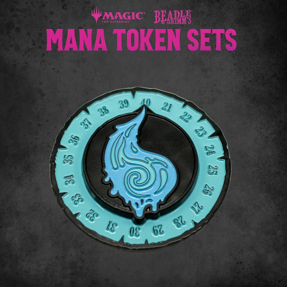 Magic the Gathering Dice and Token Pack:  Blue Mana