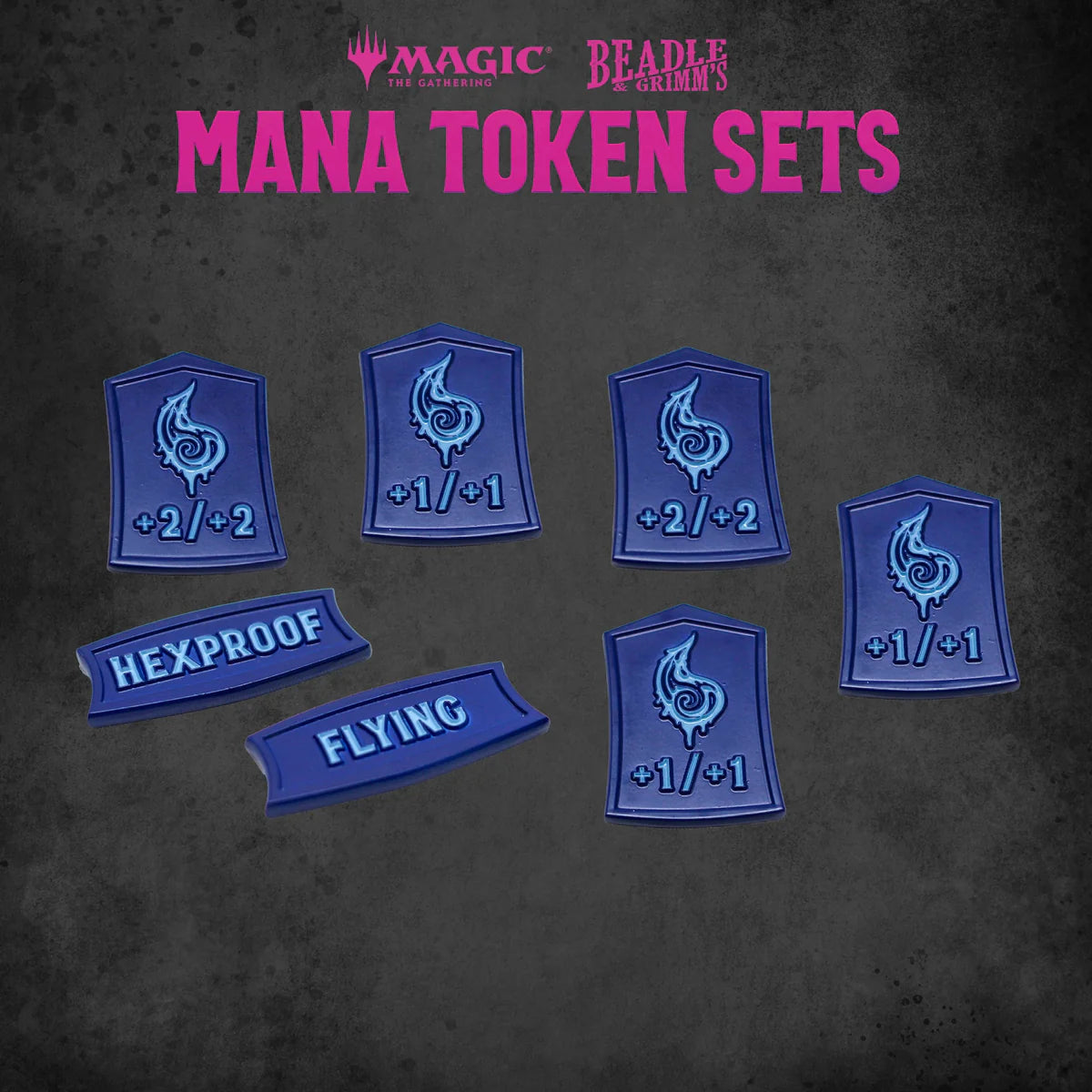 Magic the Gathering Dice and Token Pack:  Blue Mana