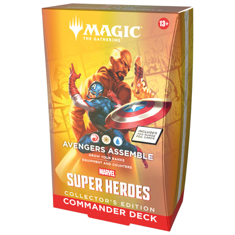 Pre-Order Magic: The Gathering Marvel Super Heroes Collector Commander Deck Avengers Assemble