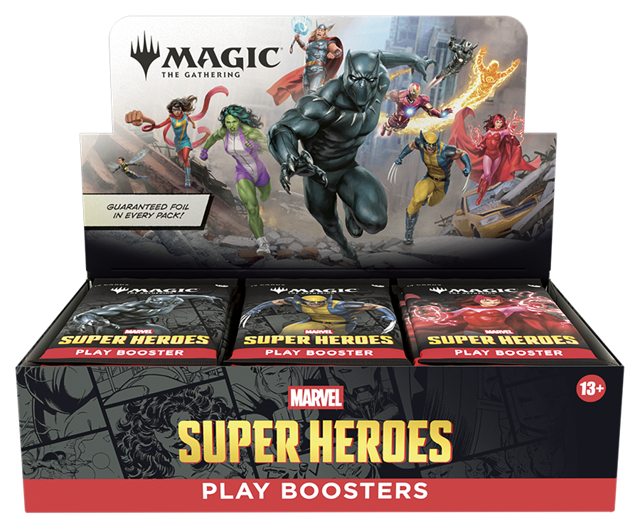 Pre-Order Magic: The Gathering Marvel Super Heroes Play Booster Display