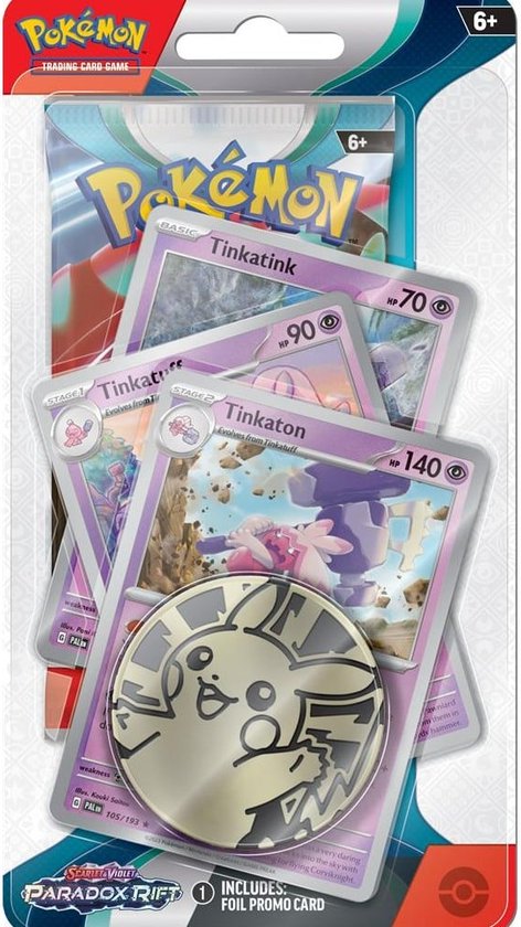 Pokemon - Scarlet & Violet: Paradox Rift - Premium Checklane Blister - Tinkaton