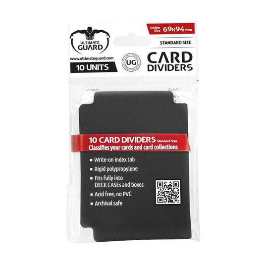 Ultimate Guard Card Dividers Standard Size Black (10)