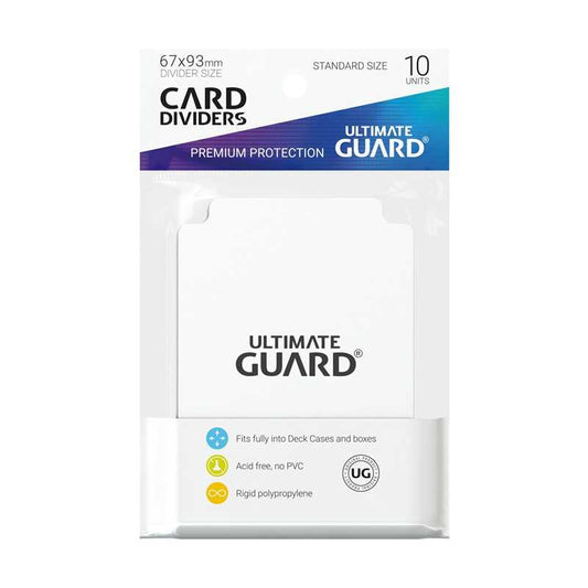 Ultimate Guard Card Dividers Standard Size White (10)