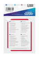 Ultimate Guard Card Dividers Standard Size (10) - Red