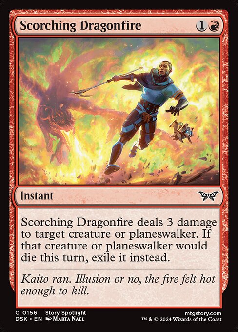 Scorching Dragonfire 156 Foil