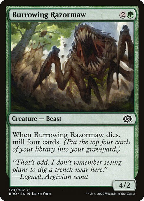 Burrowing Razormaw 173