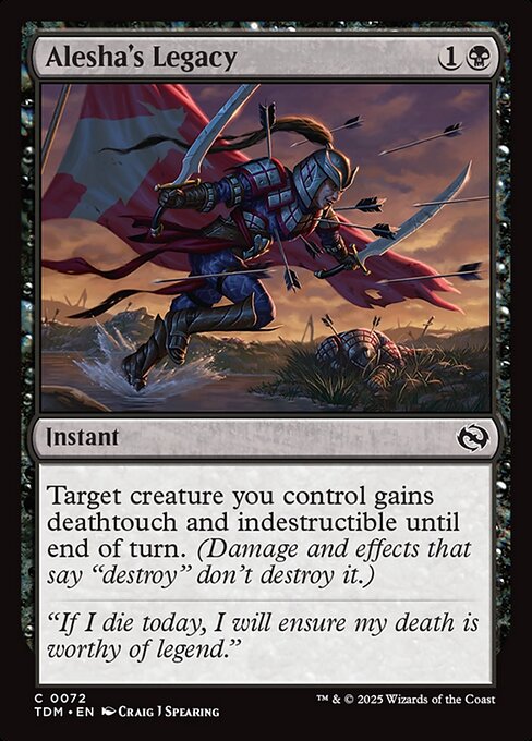 Alesha's Legacy 72 Foil