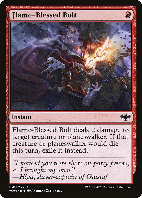 Flame-Blessed Bolt 158 Foil