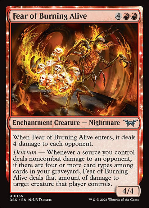Fear of Burning Alive 135 Foil