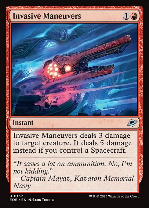 Invasive Maneuvers 137 Foil