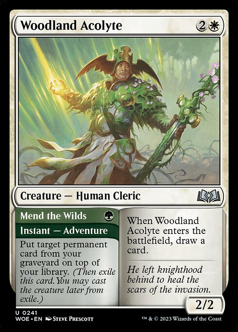 Woodland Acolyte // Mend the Wilds 241 Foil