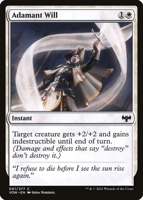 Adamant Will 1 Foil
