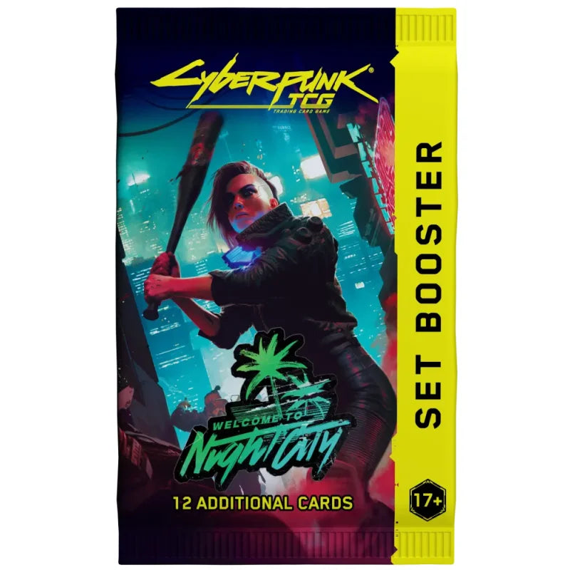 Pre-order Cyberpunk TCG: Welcome to Night City — Booster Pack (12 cărți) EN