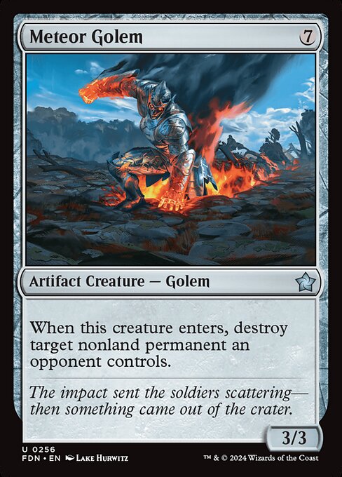 Meteor Golem 256 Foil