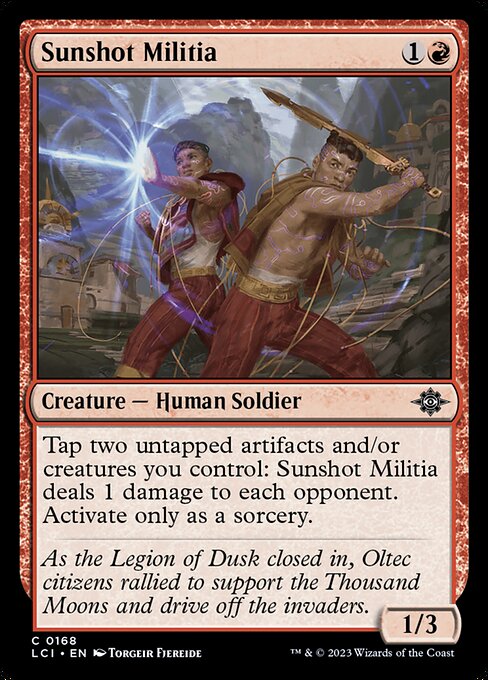 Sunshot Militia 168 Foil