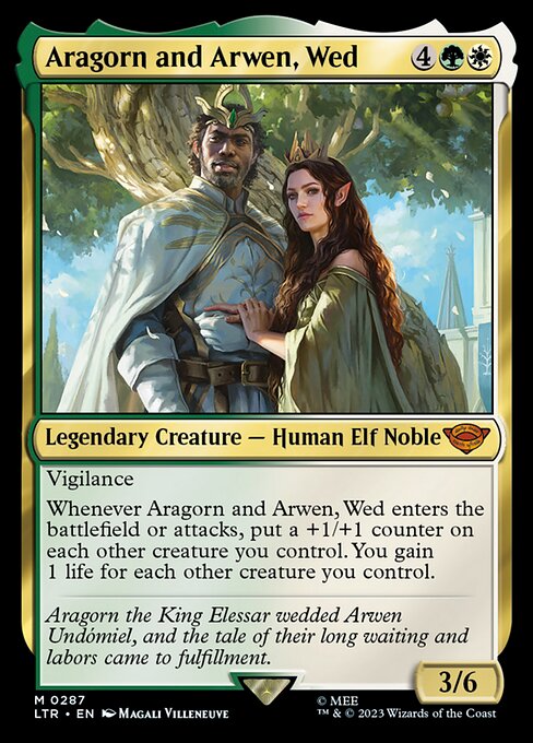 Aragorn and Arwen, Wed 287 Foil