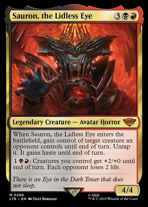 Sauron, the Lidless Eye 288 Foil