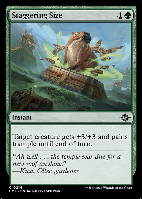 Staggering Size 214 Foil