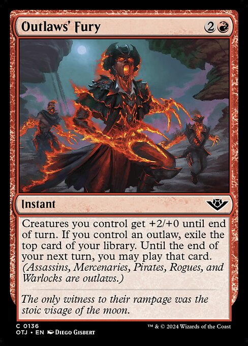 Outlaws' Fury 136 Foil