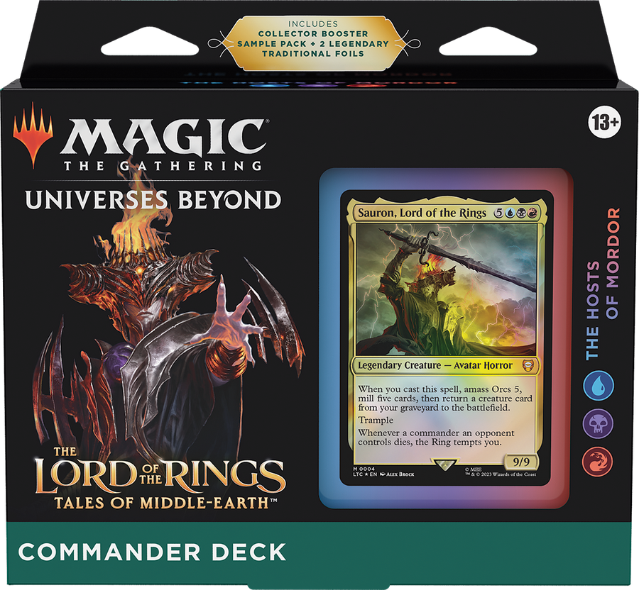 The Hosts of Mordor Commander Deck MTG Lord of the Rings Sauron Grixis