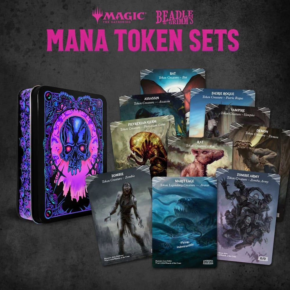 Magic the Gathering Dice and Token Pack: Black Mana