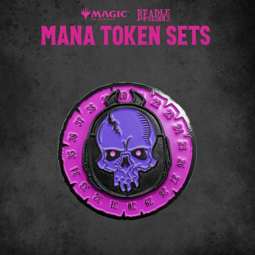 Magic the Gathering Dice and Token Pack: Black Mana