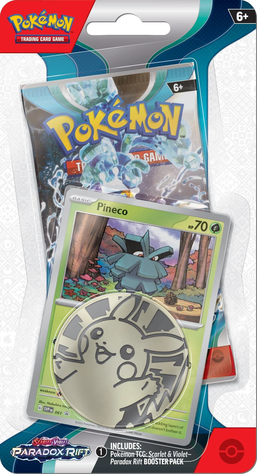 Pokemon  - SV4 Paradox Rift Checklane Blister - Pineco